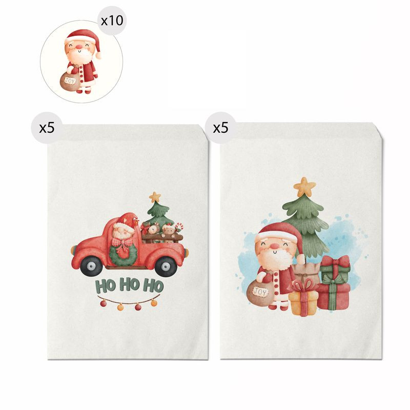 Sobres de Navidad en pack de 10, 16x24 cm
