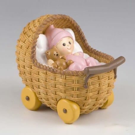 Bebe En La Cuna Para Tarta De Bautizo Originales