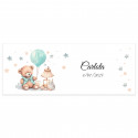 Adhesivo de botellas 5 x 13 cm para bautizos