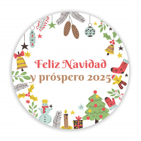 Marcadores fluorescentes personalizado con adhesivo de navidad