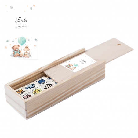 Detalles Infantiles Originales Dominó diseño animales