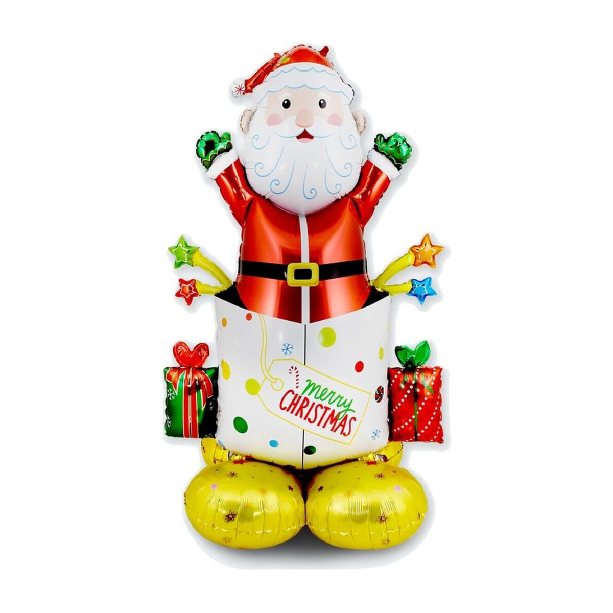 Globo papá noel 118cm para decorar navidad