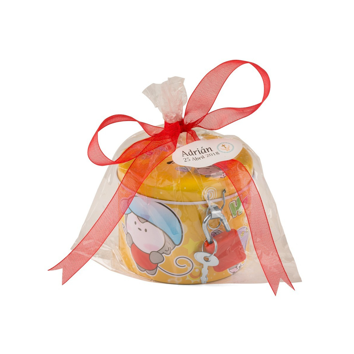 Huchas para regalar en comuniones personalizada