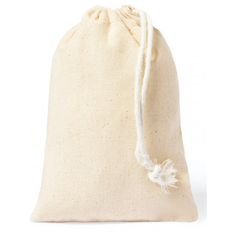 Espejo de mano y cepillo de madera en bolsa de algodón con tarjeta personalizada para bodas