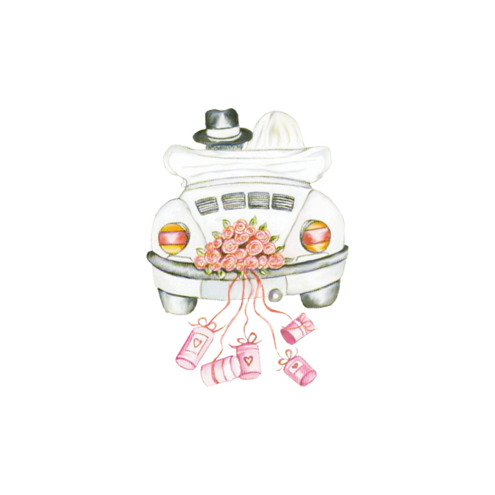 Pegatinas coche boda