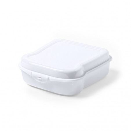 Fiambrera para niño blanca de 450ml ideal para meriendas, eventos y regalos prácticos