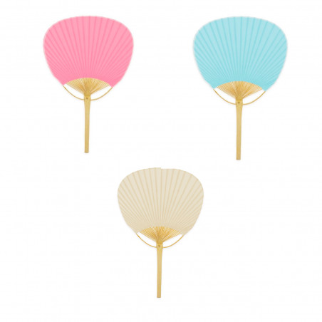 Pai pai de bambú con mango para invitados