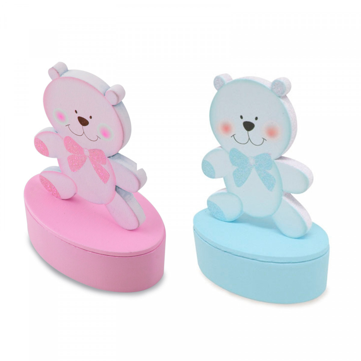 Cajita imantada con figura de osito