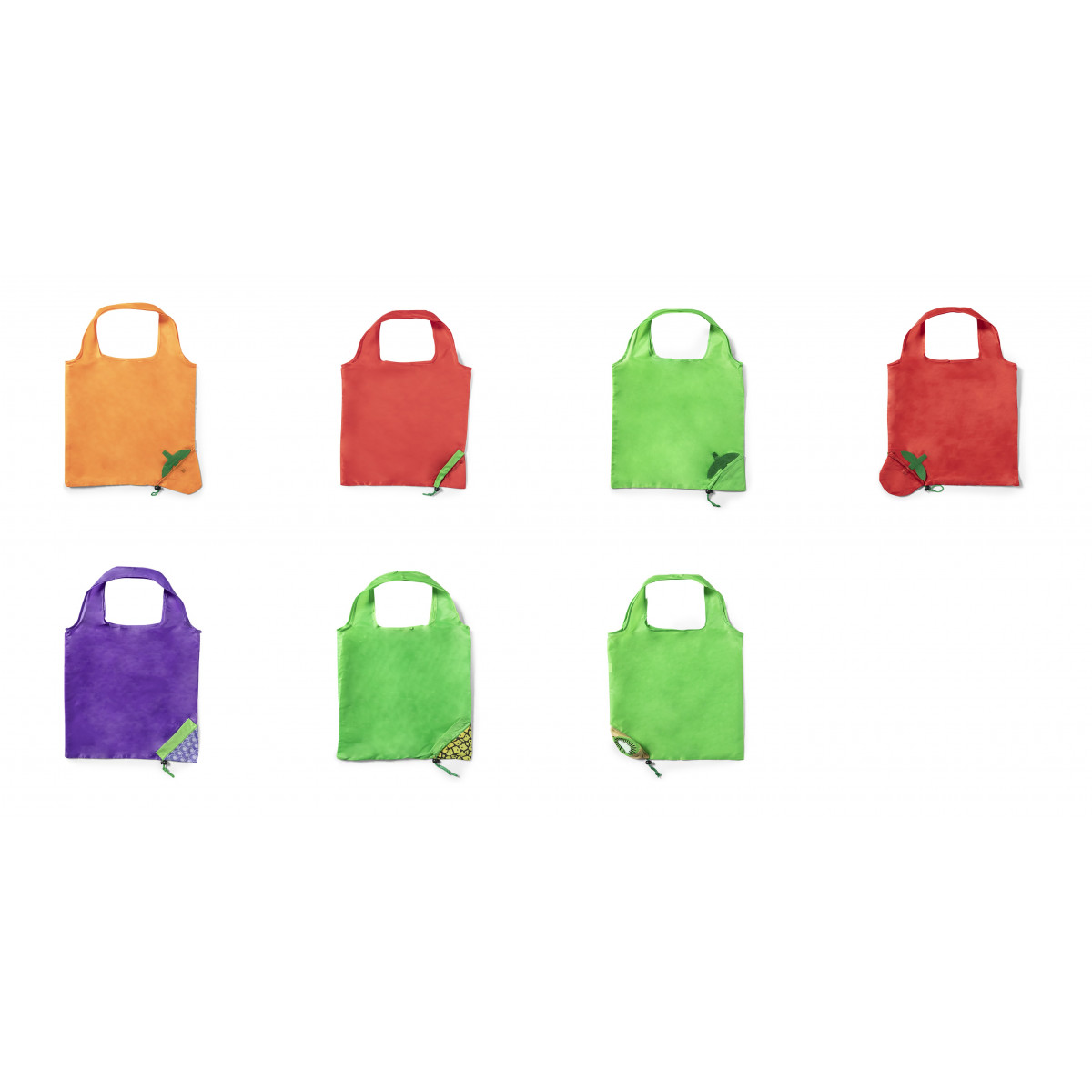Bolsa plegable con diseño de frutas