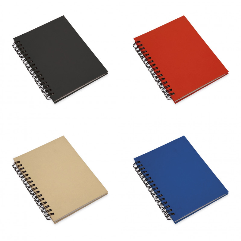 Libreta con tapas de cartón reciclado: práctica, sobria y lista para todo