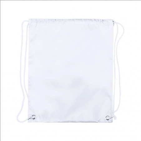 Mochila de Cuerdas Blanca para Sublimación Poliéster 210T
