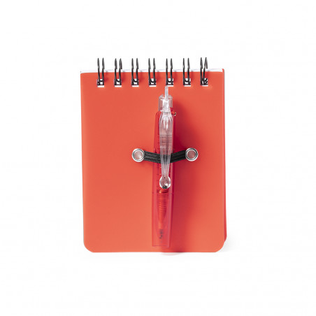 Libreta con bolígrafo