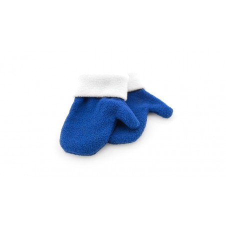 Manoplas polares azules infantiles y piruleta en bolsa con adhesivo de Frozen para invitados