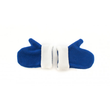 Manoplas polares azules infantiles y piruleta en bolsa con adhesivo de Frozen para invitados