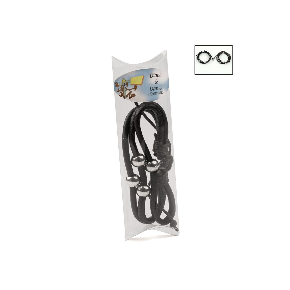 Pulsera para regalar en bodas personalizada