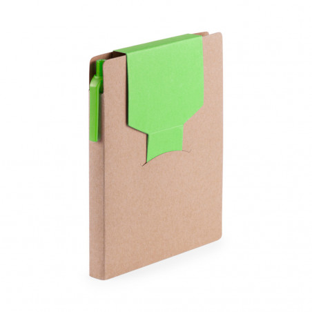 Bloc de notas con post it en varios colores