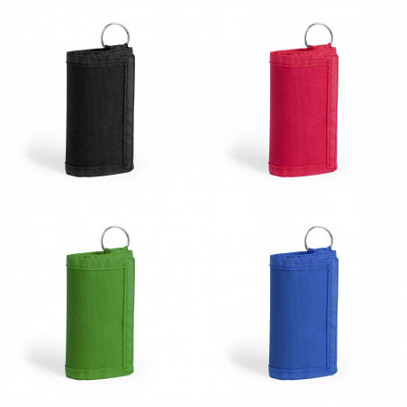 Monedero con Llavero de Poliéster: Práctico y funcional para invitados