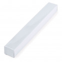 Abanico blanco de madera y tela Elegancia natural para tus eventos especiales