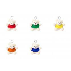 Llavero Osito De Peluche Con Camiseta De Colores