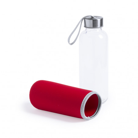 Detalles invitados Botella de Cristal con Funda Neopreno