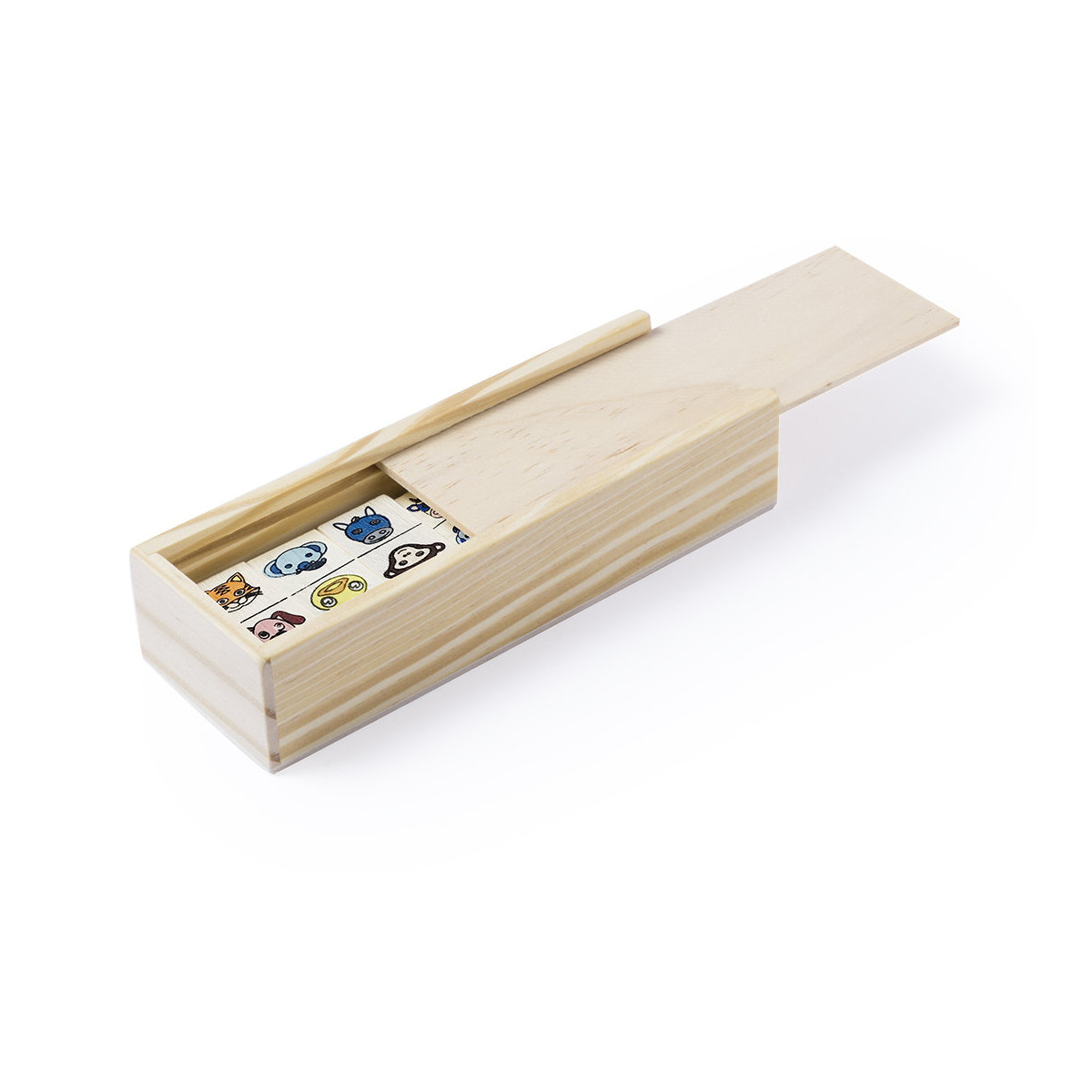 Detalles Divertidos Dominó de Animalitos en Madera