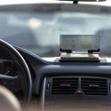 Soporte para móvil con pantalla reflectante y base antideslizante para coche