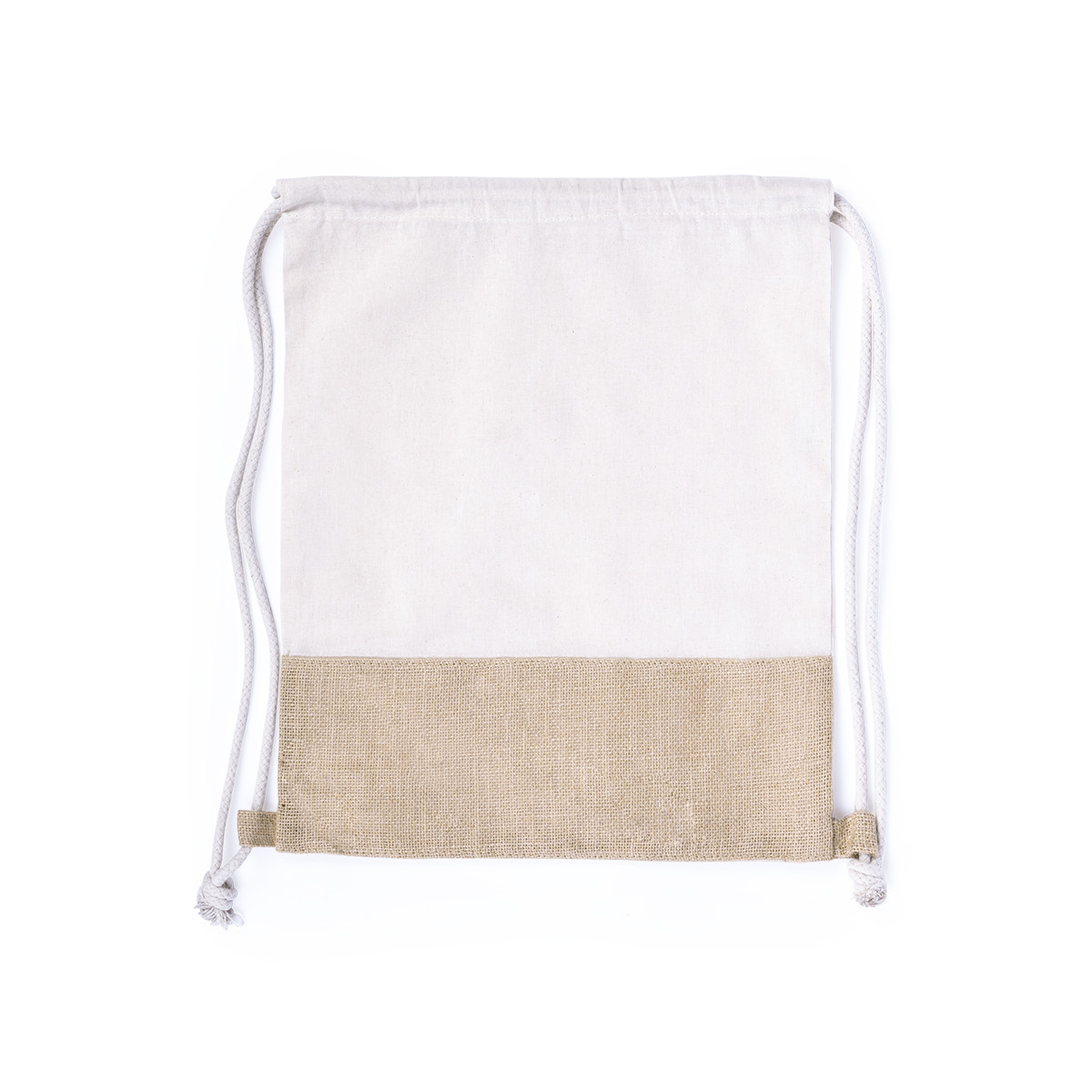 Mochila de algodón y yute