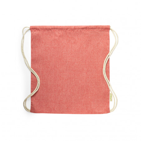 Mochila de cuerdas de algodón reciclado: práctica sencilla y con estilo natural