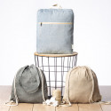 Mochila de cuerdas de algodón reciclado: práctica sencilla y con estilo natural
