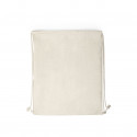 Bolsa mochila de cuerdas en poliéster natural: práctica, resistente y con estilo sencillo