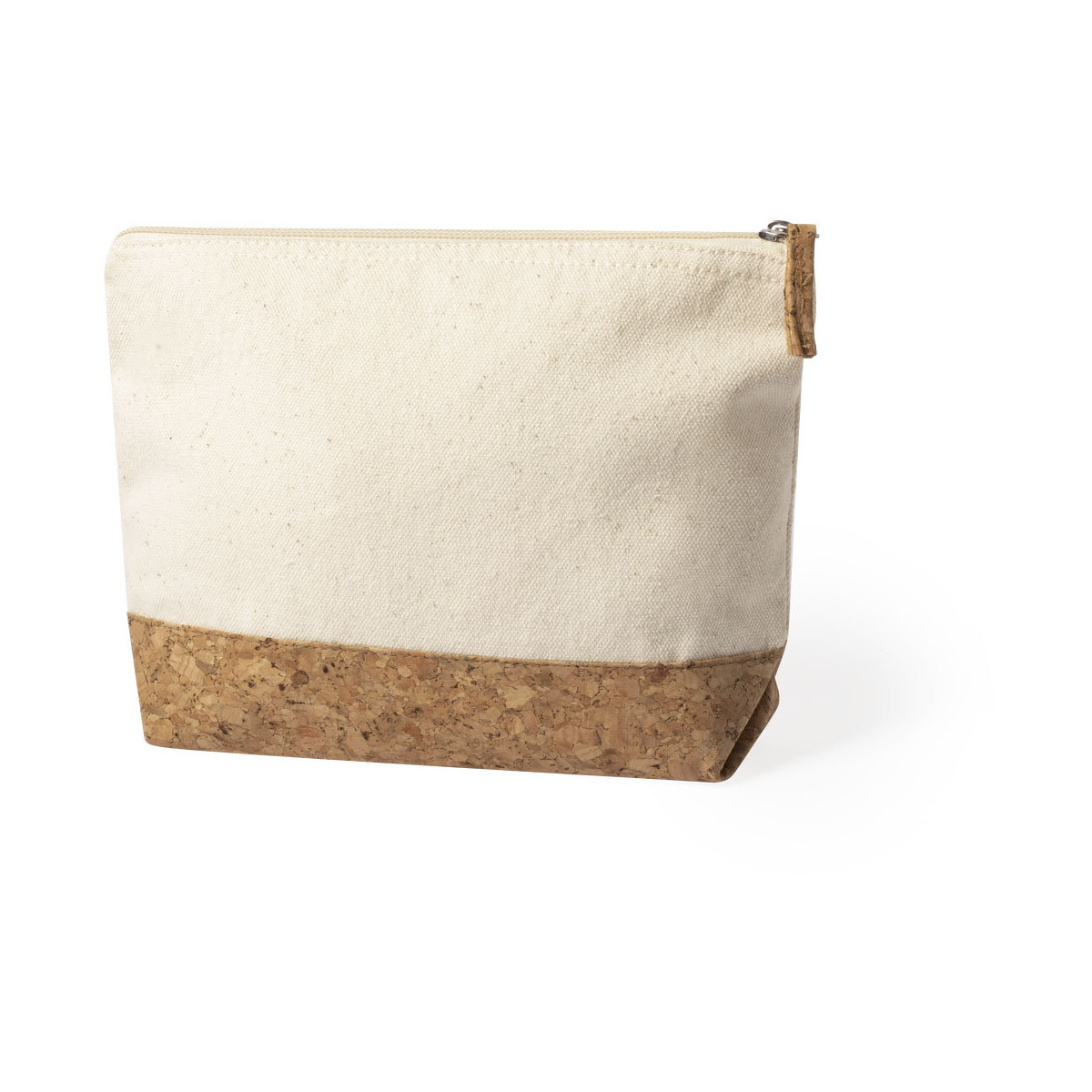 Neceser de corcho y algodón: práctico natural y con estilo sencillo