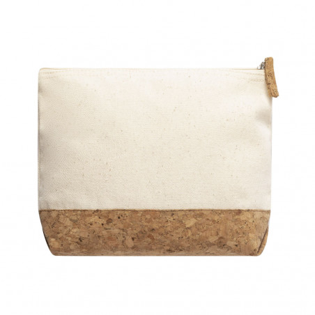Neceser de corcho y algodón: práctico natural y con estilo sencillo