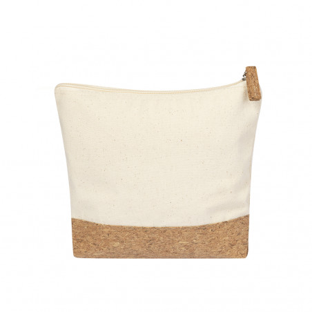 Neceser de corcho y algodón: práctico natural y con estilo sencillo