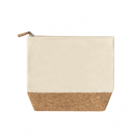 Neceser de corcho y algodón: práctico natural y con estilo sencillo