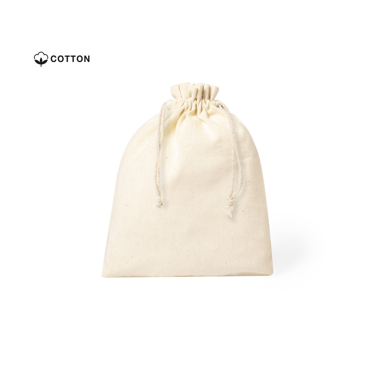 Bolsa de algodón natural 15x21cm: sencillez honesta y útil para cada detalle