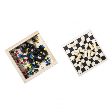 Set de juegos clásicos de madera