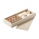 Baraja y Dominó Ecológicos: Set de Juegos Clásicos en Caja de Madera