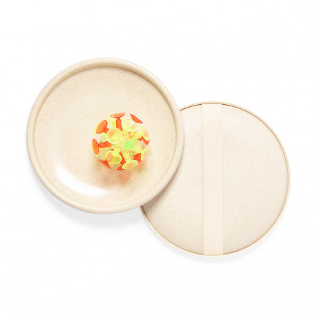 Juego de palas con pelota de ventosas