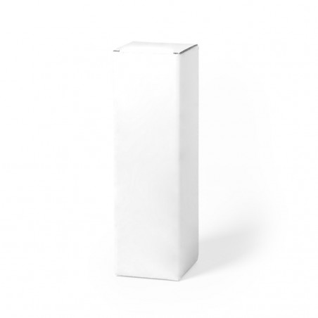 Caja de presentación especial para bidones blanca de cartón