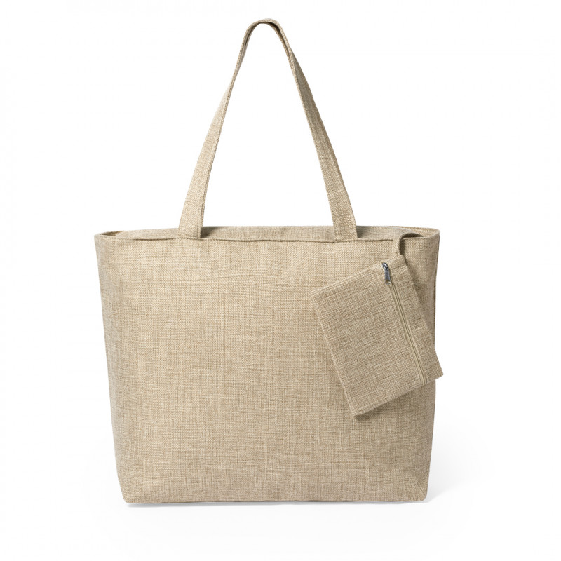 Bolsa de poliéster para sublimación con neceser a juego