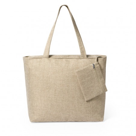 Bolsa de poliéster para sublimación con neceser a juego