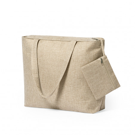 Bolsa de poliéster para sublimación con neceser a juego