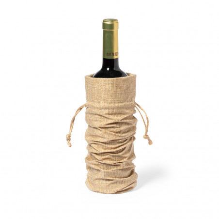 Bolsa para botellas con cordón