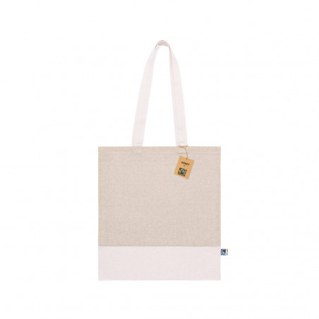 Bolsa bicolor de algodón Fairtrade para regalar