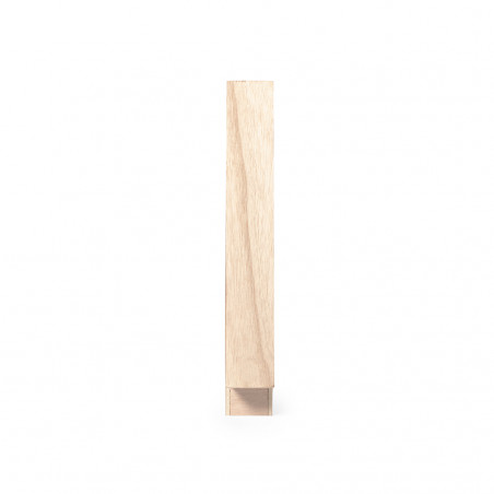 árbol de navidad de mesa de madera pequeño y decorado