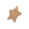 Set de 4 posavasos en forma de estrella fabricados en corcho