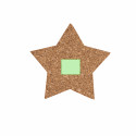 Set de 4 posavasos en forma de estrella fabricados en corcho