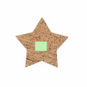 Set de 4 posavasos en forma de estrella fabricados en corcho