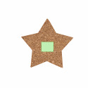 Set de 4 posavasos en forma de estrella fabricados en corcho
