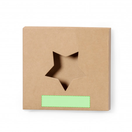 Set de 4 posavasos en forma de estrella fabricados en corcho